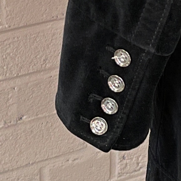 Chico’s black velvet jacket 4 - Picture 8 of 14